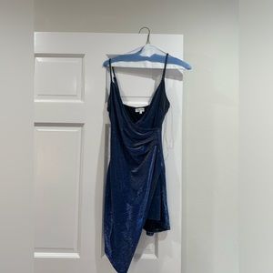 Honey and Rosies Sparkly Blue Dress in size small